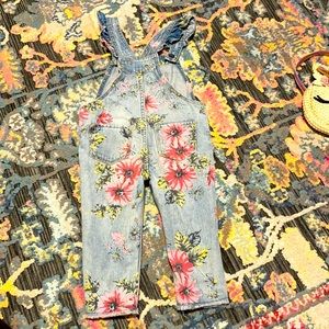Floral overalls for toddler